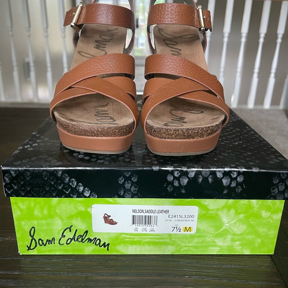 Sam Edelman Tan Leather Sandals